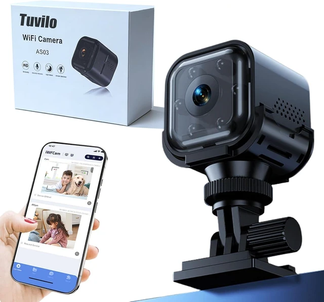 Alt view image 7 of 12 - Tuvilo Wireless Camera 1080p HD Home Security Camera with 30-Day Battery Life, Night Vision, Ideal for Baby/Pet/Dog Monitoring