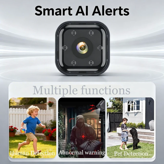 Alt view image 12 of 12 - Tuvilo Wireless Camera 1080p HD Home Security Camera with 30-Day Battery Life, Night Vision, Ideal for Baby/Pet/Dog Monitoring