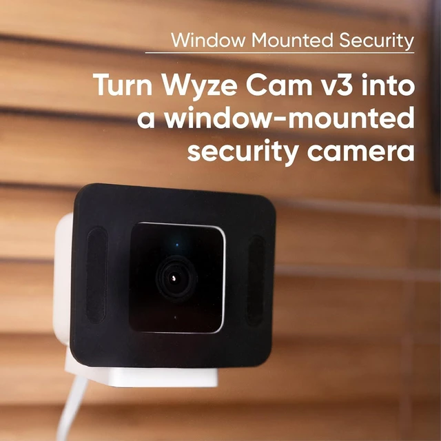 Alt view image 12 of 14 - Bundle of WYZE Cam v4, 2.5K WiFi Security Camera, Indoor/Outdoor Home Security, Pet/Baby, Motion Activated Spotlight/Siren, Color Night Vision, 2-Way Audio + Wyze Window Mount for Wyze Cam OG, v4