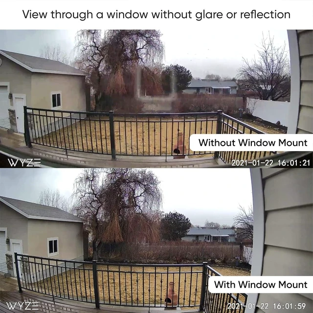 Alt view image 14 of 14 - Bundle of WYZE Cam v4, 2.5K WiFi Security Camera, Indoor/Outdoor Home Security, Pet/Baby, Motion Activated Spotlight/Siren, Color Night Vision, 2-Way Audio + Wyze Window Mount for Wyze Cam OG, v4