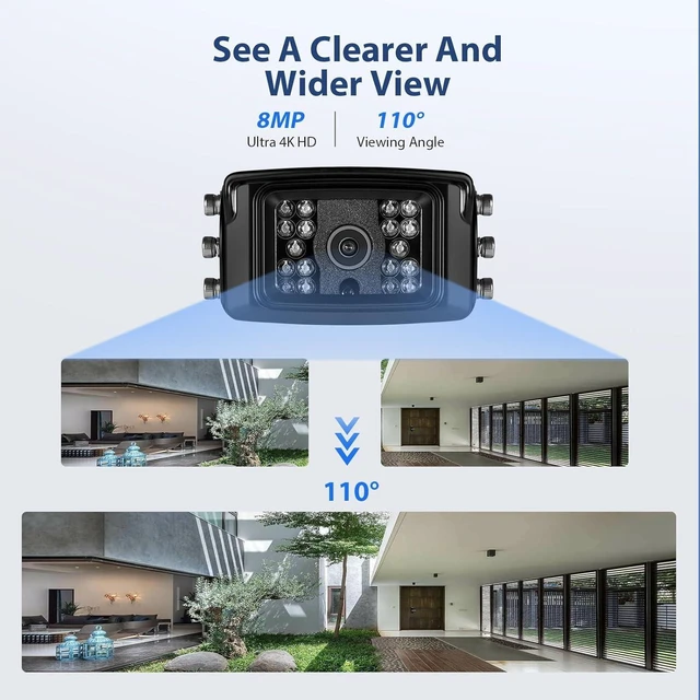 Alt view image 11 of 14 - 8MP POE IP Mini Camera,2.8mm Wide Angle Lens Security Camera for Outdoor Indoor,18 pcs IR LED Smart IR Night Vision,Built-in Mic,AI Motion Dection,Heavy Duty Metal Shell,IP66 Waterproof