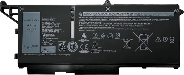 Alt view image 8 of 14 - 41Wh M69D0 Battery Replacement for Dell for Latitude 5430 5530 Precision 3570 Series Laptop 07KRV H4PVC 8WRCR High Performance