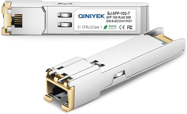Alt view image 8 of 12 - 10G SFP+ to RJ45 Module, Muti-Speed 10G/5G/2.5G/1GBase-T Transceiver Compatible for Cisco,Meraki,Ubiquiti, TP Link,Netgear and Open Switches, 10Gb SFP+ Ethernet CAT.6a/7 up to 30 Meters,2Pack