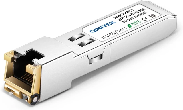 Alt view image 10 of 12 - 10G SFP+ to RJ45 Module, Muti-Speed 10G/5G/2.5G/1GBase-T Transceiver Compatible for Cisco,Meraki,Ubiquiti, TP Link,Netgear and Open Switches, 10Gb SFP+ Ethernet CAT.6a/7 up to 30 Meters,2Pack