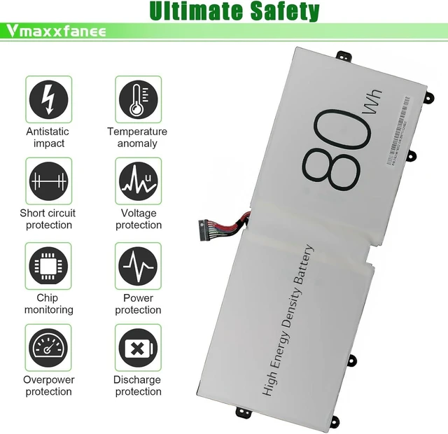 Alt view image 11 of 14 - LBV7227E Laptop Battery Replacement for LG Gram 17Z90N 15Z90N Gram 16 2-in-1 16T90P 16Z90P 16Z90PG 16Z90PC 17Z90P 16ZD90P Series 80Wh 7.74V 10336mAh