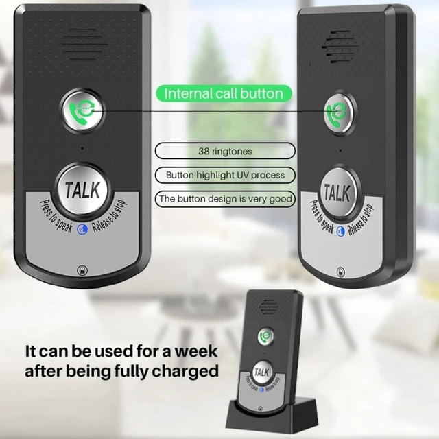 Alt view image 11 of 14 - 2 Way Wireless Intercom, 1000M Super Long Range Intercomunicador, Waterproof Indoor Outdoor Wireless Intercom System Communication System for Home House Business Office