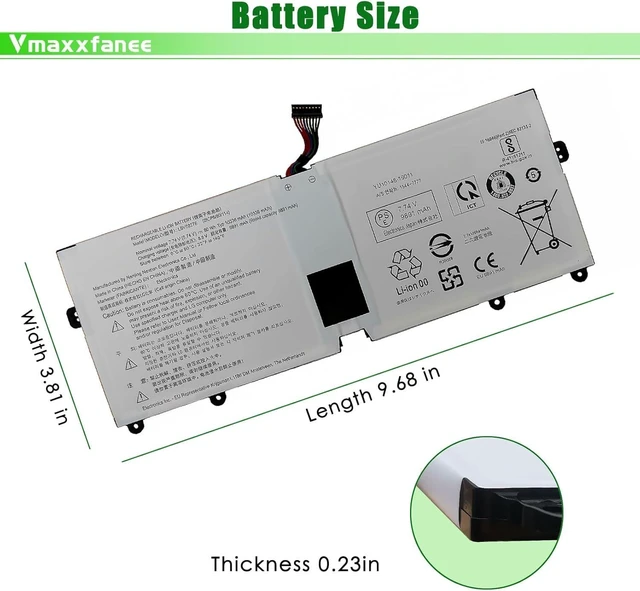 Alt view image 13 of 14 - LBV7227E Laptop Battery Replacement for LG Gram 17Z90N 15Z90N Gram 16 2-in-1 16T90P 16Z90P 16Z90PG 16Z90PC 17Z90P 16ZD90P Series 80Wh 7.74V 10336mAh