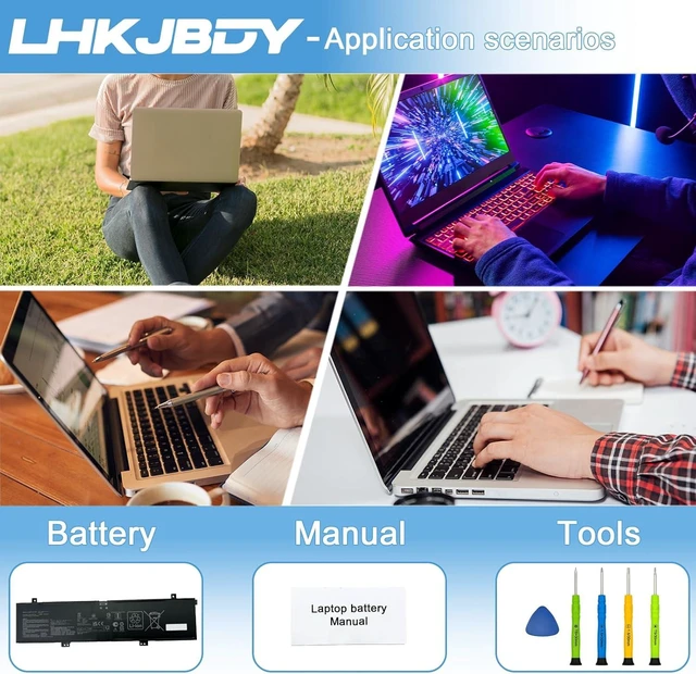 Alt view image 14 of 14 - C41N2101 Laptop Battery Replacement for Asus Zenbook Pro 14 Duo OLED UM6702RA UX8402ZA AUX8402ZE TUF Gaming Dash F15 FX517ZR FX517ZM FX517ZC ROG Zephyrus G14 GA402RJ GA402RK
