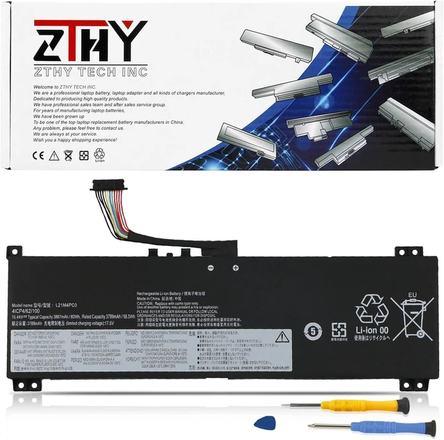 Alt view image 8 of 14 - L21M4PC0 Laptop Battery Replacement for Lenovo IdeaPad Gaming 3-15IAH7 3-15ARH7, Legion 5-15IAH7 5-15ARH7 5-15ARH7H 5-15IAH7H L21L4PC0 L21C4PC0 L21D4PC0 5B11F24158 SB11F24146 5B11N47418 15.44V 60Wh