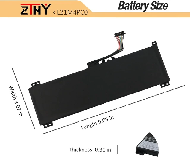 Alt view image 14 of 14 - L21M4PC0 Laptop Battery Replacement for Lenovo IdeaPad Gaming 3-15IAH7 3-15ARH7, Legion 5-15IAH7 5-15ARH7 5-15ARH7H 5-15IAH7H L21L4PC0 L21C4PC0 L21D4PC0 5B11F24158 SB11F24146 5B11N47418 15.44V 60Wh