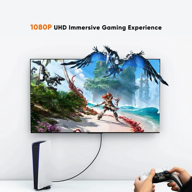 Alt view image 9 of 10 - CableCreation DVI to HDMI Adapter, 5-Pack Bi-Directional DVI-D(24+1) Male to HDMI Female Converter, Support 1080P 3D for PS3, PS4, TV Box, Blu-ray, Projector, HDTV