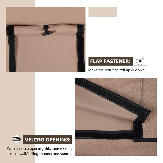 Alt view image 10 of 10 - ULTCOVER Waterproof Outdoor TV Cover for 71-75 inch Outside Flat Screen Televisions with Mounts and Stands