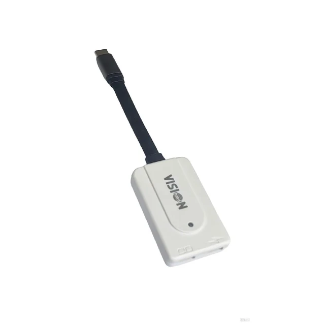 Alt view image 6 of 10 - VISIONhmd USB C AR Glasses Adapter - Power & Play, 100W Fast Charging, 8K 60Hz/4K 120Hz, Compatible with Steam Deck, ROG Ally, Switch, i-Phone 15/16/17, Android Phones (White)