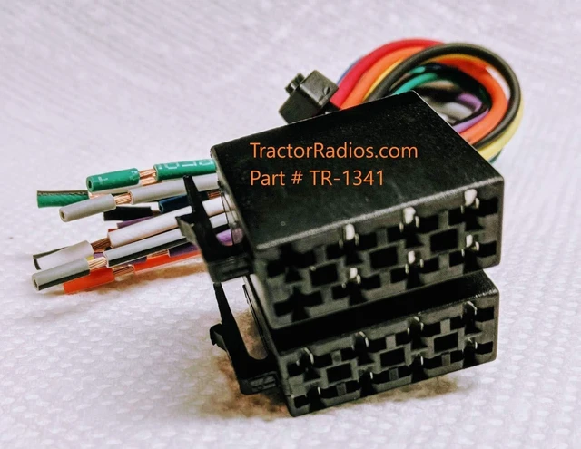 Alt view image 6 of 10 - Semi Truck Stereo Female ISO Wiring Harness Radio CD Player in Dash Freightliner Plug Play International Peterbilt Compatible with Volvo Freightliner Sterling Mack Kenworth