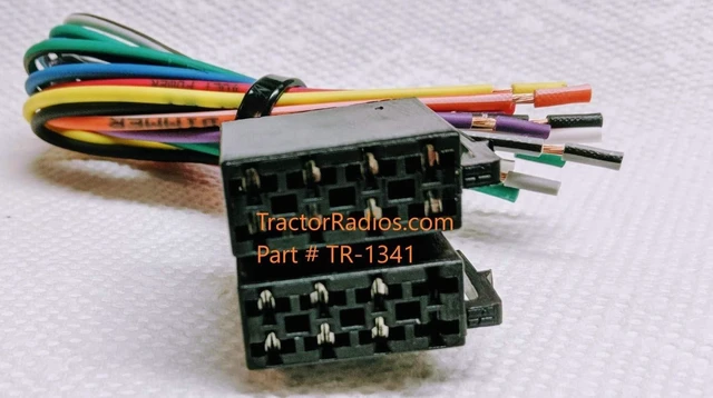 Alt view image 8 of 10 - Semi Truck Stereo Female ISO Wiring Harness Radio CD Player in Dash Freightliner Plug Play International Peterbilt Compatible with Volvo Freightliner Sterling Mack Kenworth