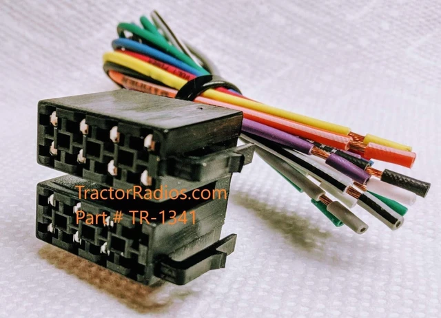 Alt view image 9 of 10 - Semi Truck Stereo Female ISO Wiring Harness Radio CD Player in Dash Freightliner Plug Play International Peterbilt Compatible with Volvo Freightliner Sterling Mack Kenworth