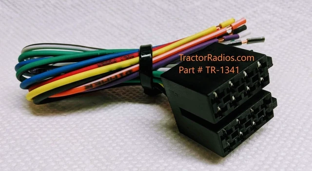 Alt view image 7 of 10 - Semi Truck Stereo Female ISO Wiring Harness Radio CD Player in Dash Freightliner Plug Play International Peterbilt Compatible with Volvo Freightliner Sterling Mack Kenworth