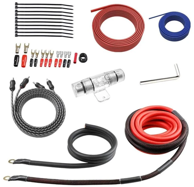 Alt view image 6 of 10 - ROCKRIX Car Audio Cable Amp Wiring Kit - 20ft 4 Gauge Power Cable Amplifier Install Wiring Kit