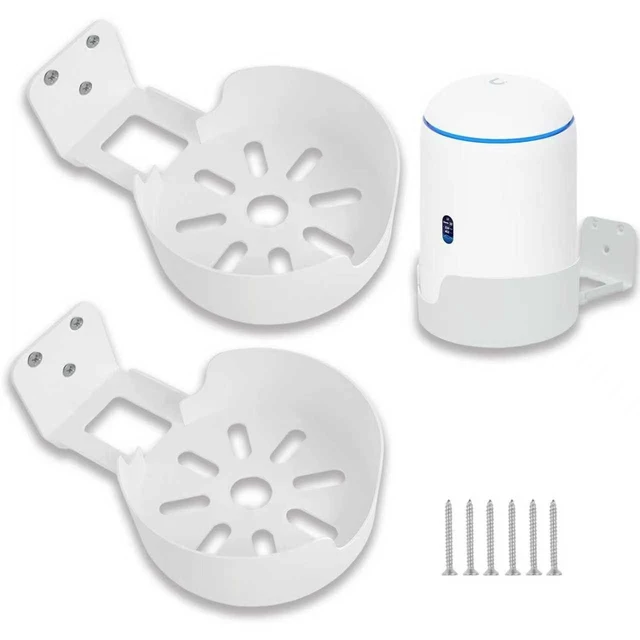 Alt view image 6 of 10 - Upgrade Ubiquiti UniFi Dream Router Wall Mount, Works with The New Unifi Dream 7 (UDR7) Bracket, Sturdy Metal Made Wall Mount Compatible with Ubiquiti UniFi Dream Machine UDR7 (Clean-2PACK, White)
