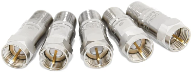 Alt view image 7 of 10 - TOJOIN DC Block in-line F-Type RF Coaxial Adapter 5MHz-2400MHz, 75 Ohm Impedance Connector Blocks DC Voltage from Your Radio or RF Test Equipment 5 PCS