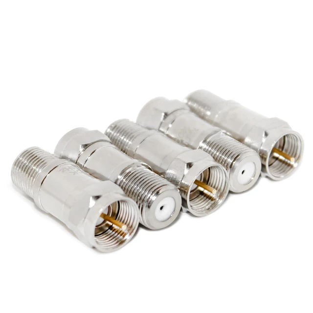 Alt view image 10 of 10 - TOJOIN DC Block in-line F-Type RF Coaxial Adapter 5MHz-2400MHz, 75 Ohm Impedance Connector Blocks DC Voltage from Your Radio or RF Test Equipment 5 PCS
