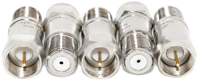 Alt view image 9 of 10 - TOJOIN DC Block in-line F-Type RF Coaxial Adapter 5MHz-2400MHz, 75 Ohm Impedance Connector Blocks DC Voltage from Your Radio or RF Test Equipment 5 PCS