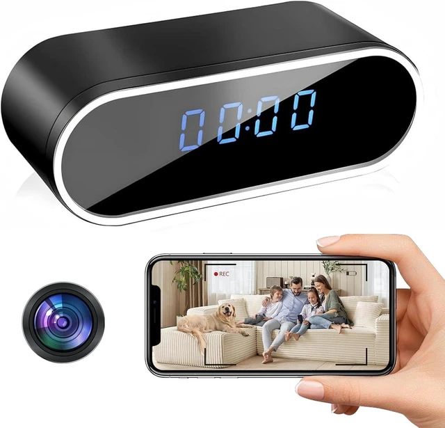 Alt view image 7 of 12 - Wireless Clock Camera Spy Camera HD 1080P Security Nanny Cams with Night Vison and Motion Detection for Home/Office/ Baby/Elder/Pet Care