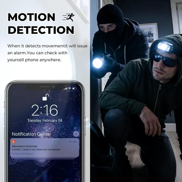 Alt view image 11 of 12 - Wireless Clock Camera Spy Camera HD 1080P Security Nanny Cams with Night Vison and Motion Detection for Home/Office/ Baby/Elder/Pet Care