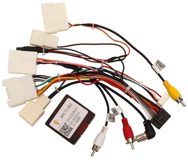 Alt view image 6 of 10 - ViaBecs 16PIN Car Stereo Wiring Harness Canbus for Toyota Camry RAV4 Corolla Tundra Highlander 2007-2012, Radio Wire Harness Power Cable Compatible with Android Head Unit JBL AMP Backup Camera SWC