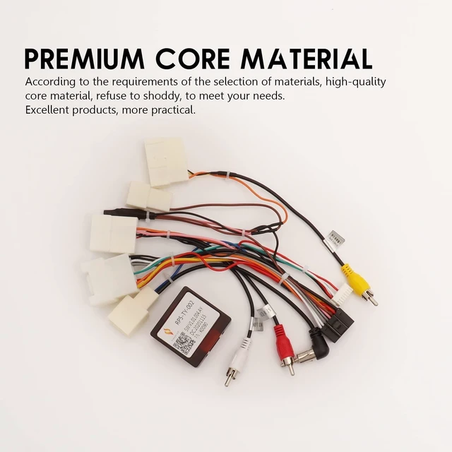 Alt view image 9 of 10 - ViaBecs 16PIN Car Stereo Wiring Harness Canbus for Toyota Camry RAV4 Corolla Tundra Highlander 2007-2012, Radio Wire Harness Power Cable Compatible with Android Head Unit JBL AMP Backup Camera SWC