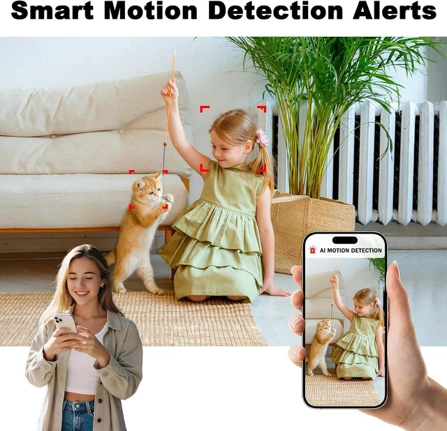 Alt view image 11 of 12 - Thirdeyes 1080P Camera Charger with 2.4G/5G WiFi, Wireless Mini Camera for Indoor Home Security, Nanny Cam for Pets & Baby, Real-Time Monitoring, Motion Detection, Plug-in Wall Charger Cam