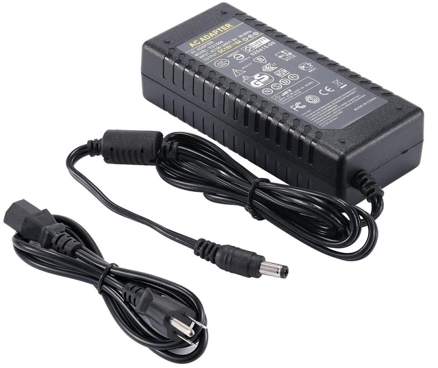 Alt view image 6 of 10 - 15V 6A Power Supply Adapter - COOLM AC 100-240V DC 15 Volt 6 amp 90W Power Converter Charger 5.5mm x 2.5mm Plug 15V6A Compatible with 15 Volt 5A for LED Strip Light CCTV Security System