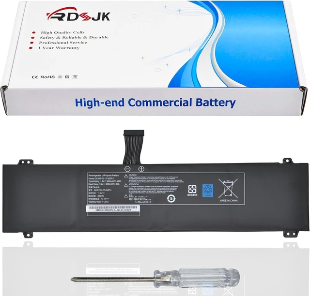 Alt view image 8 of 14 - GKIDT-03-17-3S2P-0 GKIDT-00-13-3S2P-0 Laptop Battery for Intel QC7 Adata XPG Xenia 15 Schenker XMG Fusion 15 XFU15L19 Eluktronics MAG-15 Aftershock Vapor 15 Pro 2021 GLIDK-00-15-3S2P-0 11.4V 93.48Wh