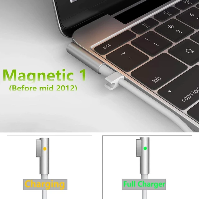 Alt view image 9 of 10 - Mac Book Pro Charger 85W Mag 1 L-Tip Power Adapter, Compatible with Mac Book Pro 13 15 17 inchBefore Mid 2012