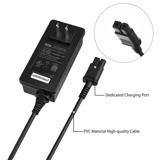 Alt view image 9 of 10 - 16.8V 2.6A Charger GC44-168260-1C AC Adapter for Aiper Scuba S1 Scuba N1 Robotic Pool Cleaner