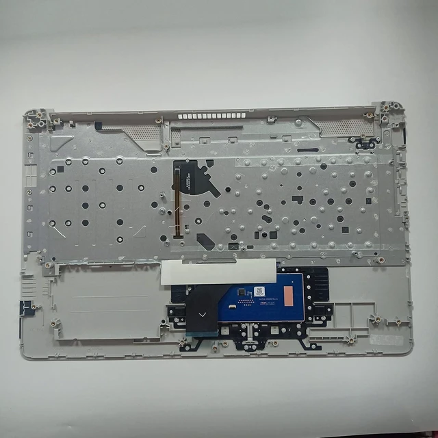 Alt view image 9 of 14 - Replacement for HP 17BY 17-by 17CA 17-CA Laptop Upper Case Palmrest Backlit Keyboard Touchpad Assembly Part with ODD L92783-001 6070B1308113 Top Cover Sliver 2020 Year