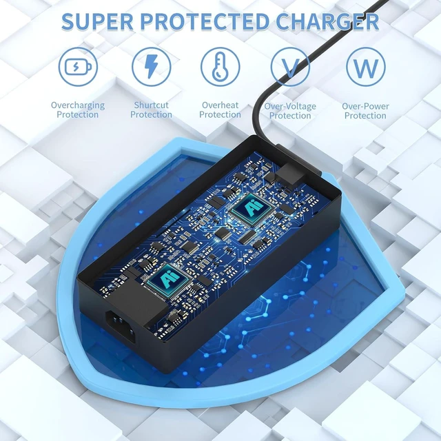 Alt view image 10 of 14 - 280W Charger Compatible with Asus Rog Strix G15 G16 G17 G18 G513R G513Q G713Q Zephyrus M16 Flow X16 Scar 15 17 G532L G533Z G732L G733Z G731G G531G G703G ADP-280BB B Gaming Laptop Power Supply Adapter
