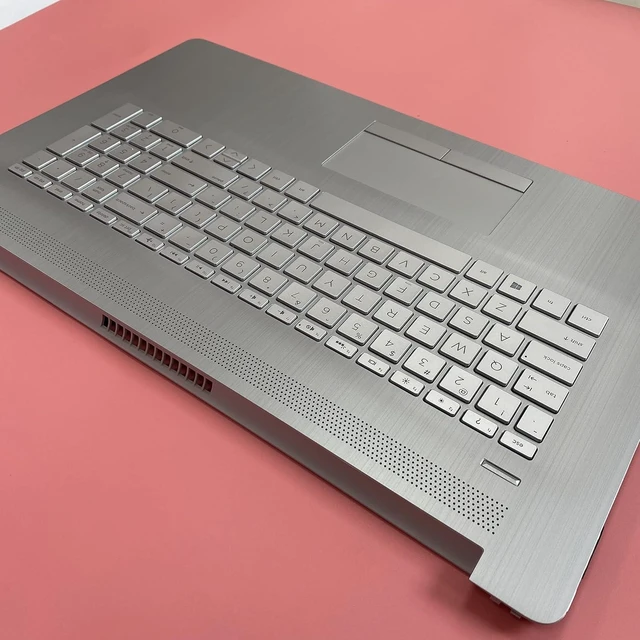 Alt view image 13 of 14 - Replacement for HP 17BY 17-by 17CA 17-CA Laptop Upper Case Palmrest Backlit Keyboard Touchpad Assembly Part with ODD L92783-001 6070B1308113 Top Cover Sliver 2020 Year