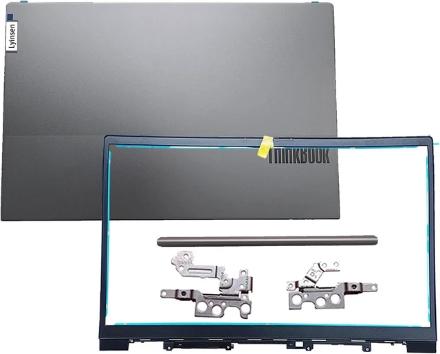 Alt view image 7 of 12 - Replacement 15.6" Laptop LCD Cover Back Rear Top Lid with Bezel and Hinges and Hinge Cover for Lenovo ThinkBook 15 G2 G3 ITL/are/ACL 5CB1B34808 5CB1B34807 5B30S18986 5H50S28995 Silver