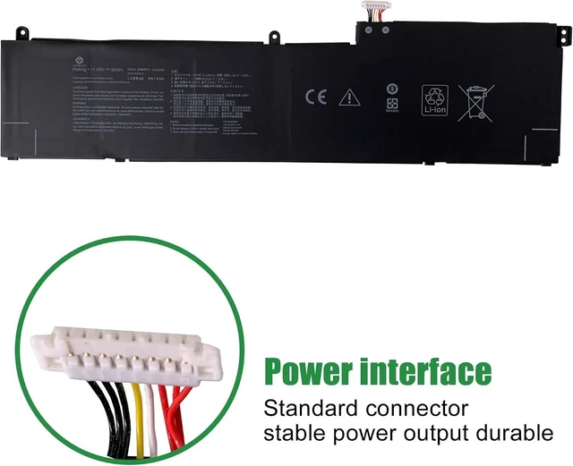 Alt view image 9 of 12 - C32N2002 Laptop Battery Replacement for Asus ZenBook Flip 15 UX535LI UX564EH UX564EI UX564PH Series Notebook 11.55V 96Wh 8230mAh