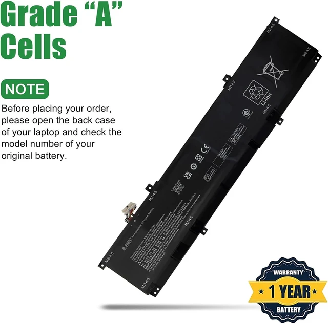 Alt view image 8 of 10 - FZ06XL M48025-005 Laptop Battery Replacement for HP Spectre X360 2-in-1 16-F0000 Series Notebook FZ06083XL TPN-DB0I M47636-2D1 11.58V 83Wh 6880mAh