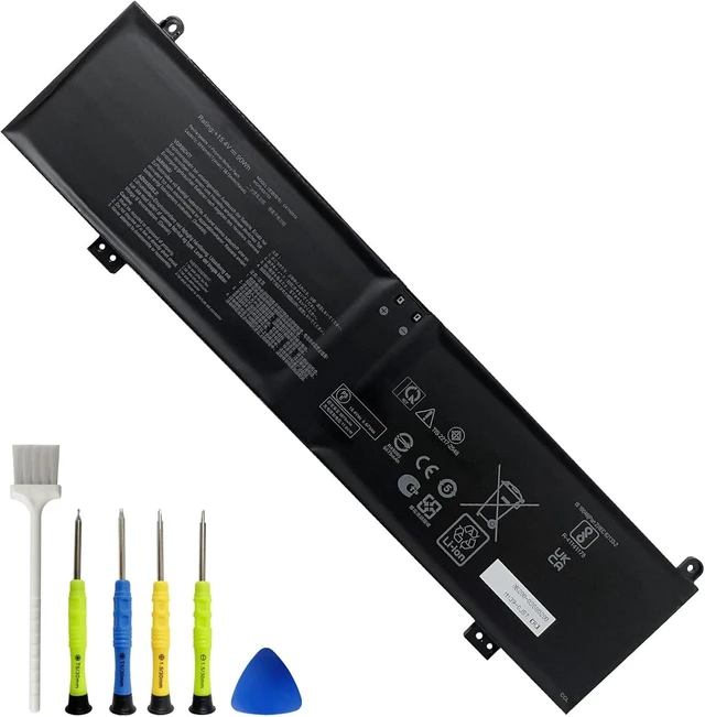 Alt view image 8 of 14 - C41N2013 C41N2013-1 90Wh Battery Replacement for Asus Rog Zephyrus M16 GU603HR S17 GX703HSD G15 GA503QS Strix Scar 17 G733ZW 15 G513QY Rog Strix G17 RTX 3070 G713 G15 Series 15.4V 5845