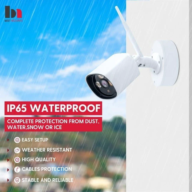 Alt view image 13 of 14 - 4 Pack PFA130-E Security Camera Junction Box (ABS) for Indoor & Outdoor Surveillance Camera - Security Camera Mount Bracket Waterproof Universal Camera Mount for Dome, Turret & Bullet Cameras (White)