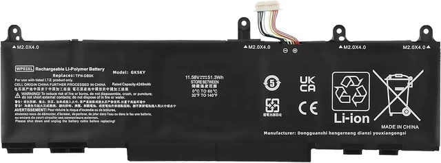 Alt view image 8 of 14 - 51.3Wh WP03XL M73466-005 Laptop Battery Replacement for HP for EliteBook 830 835 840 845 860 865 G9 G10 x360 1040 G9 G10 Split X2 13-M00 13-M000 HSTNN-0B2J HSTNN-LB8W HSTNN-IB9Y High performance