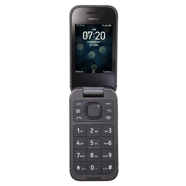 Alt view image 6 of 10 - Tracfone Nokia 2760 Flip, 4GB Black - Prepaid Feature Phone