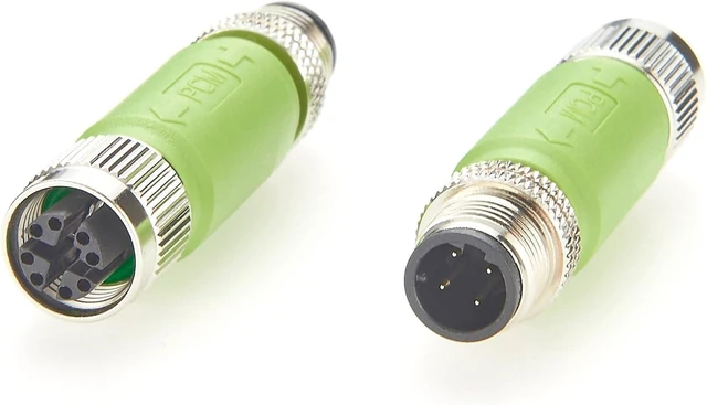 Alt view image 6 of 10 - IP67 M12 D-Code Male to X-Code Female Industrial Ethernet Inline Adapter 100Mbps Cat5e Shielded Connector Compatible with 6GK1901-0DE10-6AA0, for PROFINET, EtherNet/IP, Modbus TCP (2PCS)