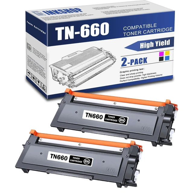 Alt view image 6 of 10 - TN660 TN-660 Toner Compatible TN660 Black High Yield Toner Cartridge Replacement for Brother TN-660 HL-L2300D HL-L2305W MFC-L2740DW MFC-L2700DW Printer Toner (2 Pack)