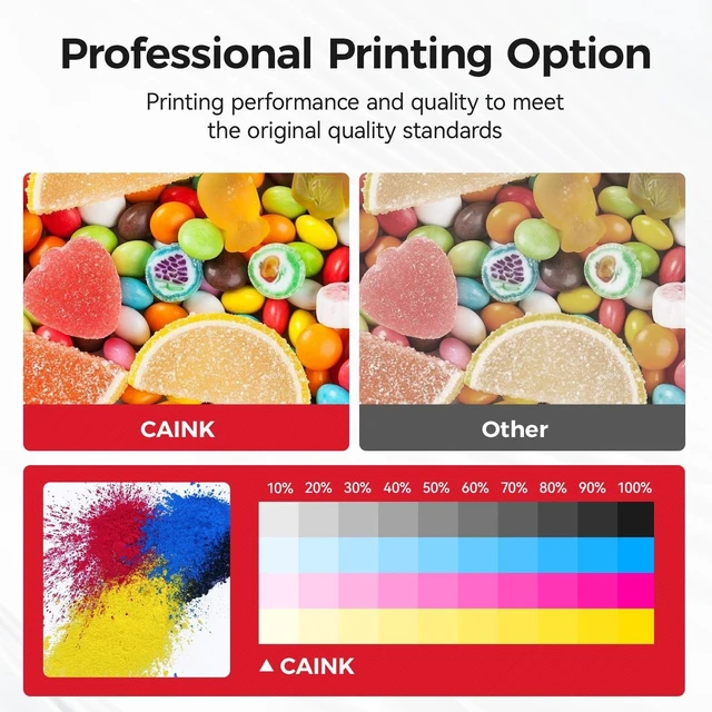 Alt view image 10 of 10 - caink 131A Toner Cartridge 4-Pack Black Cyan Yellow Magenta with Chip High Yield Replacement for HP 131A 131X Toner Compatible for HP LaserJet Pro 200 Color MFP M276nw M276n M251nw M251n Printer