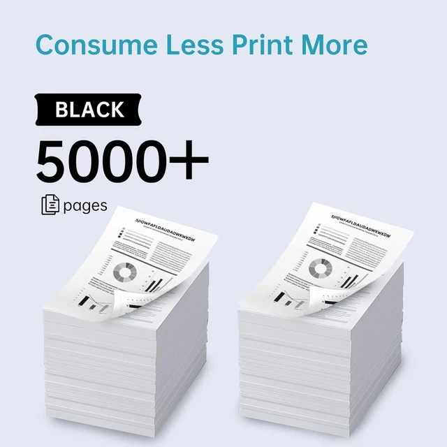 Alt view image 9 of 12 - 936e 936XLBlack Ink Cartridge Replacement for 936e Black Ink Work with OfficeJet Pro 9110 9120 9122 9125 9128 9130 9135 9730 Series Printers(2-Back)