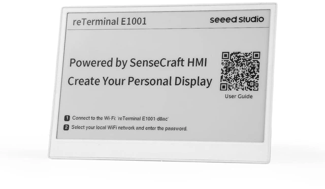 Alt view image 7 of 10 - reTerminal E1001 7.5 Monochrome ePaper Display, ESP32-S3 IoT Terminal with 3-Month Battery Life, SenseCraft No-Code HMI, WiFi & BLE, SD Card Support